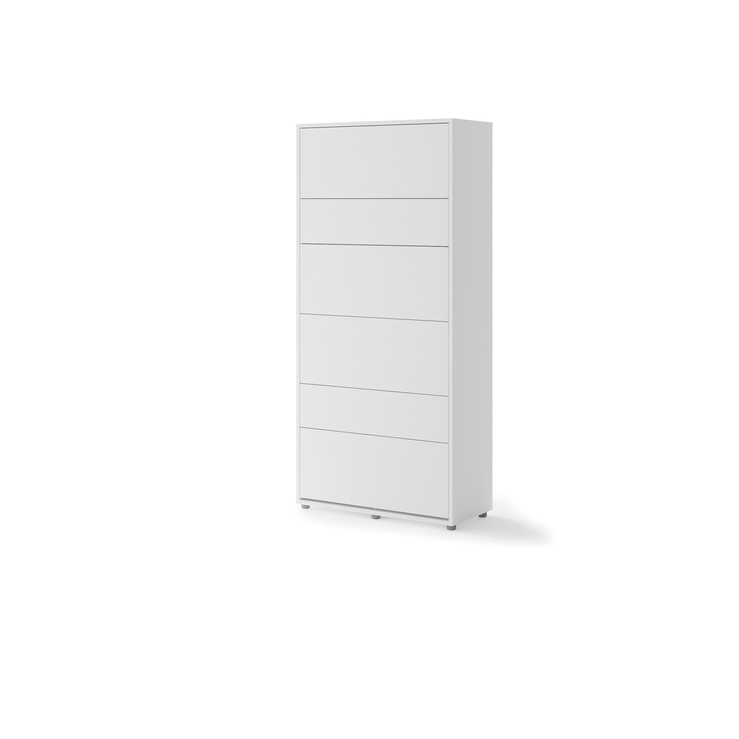 Lenart Bed Concept verticaal opklapbed 90x200 wit ingeklapt