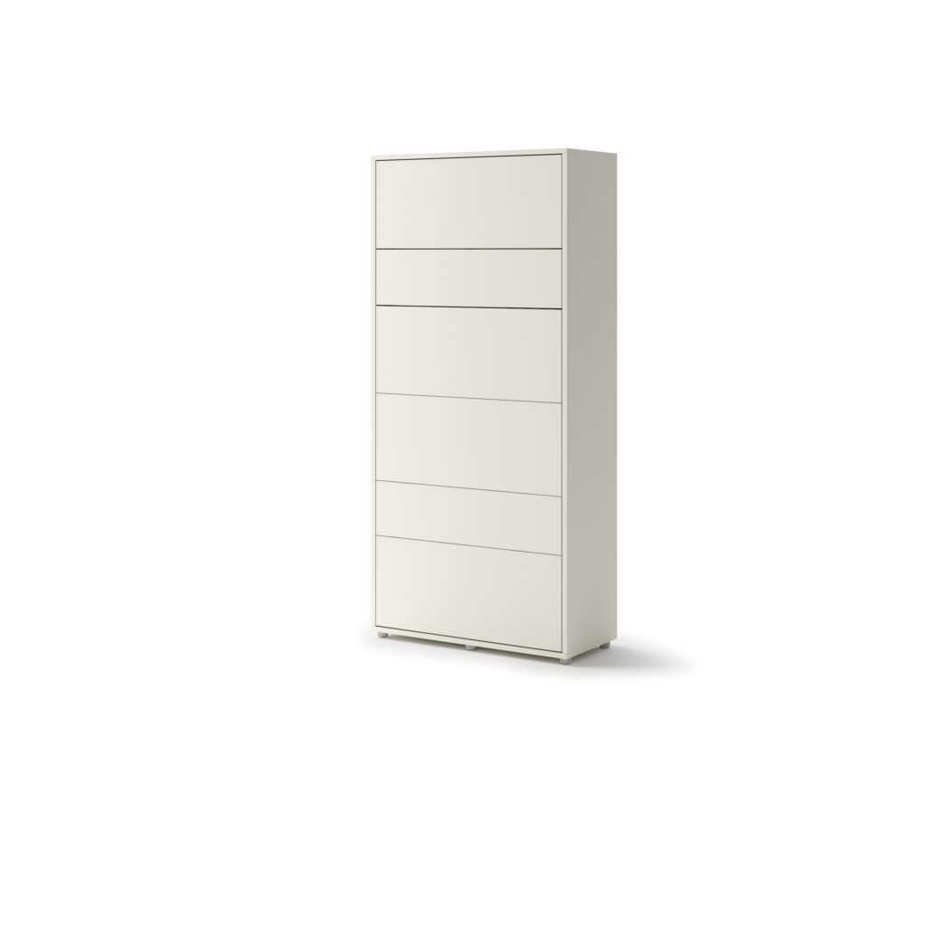 Lenart Bed Concept verticaal opklapbed 90x200 cashmere ingeklapt