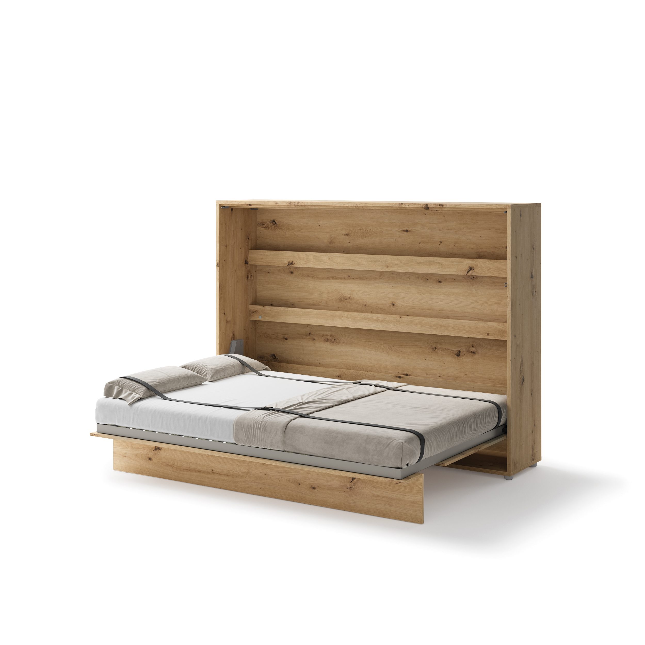 Lenart Bed Concept Horizontaal Opklapbed 140x200 - Eikenkleur - Afbeelding 10