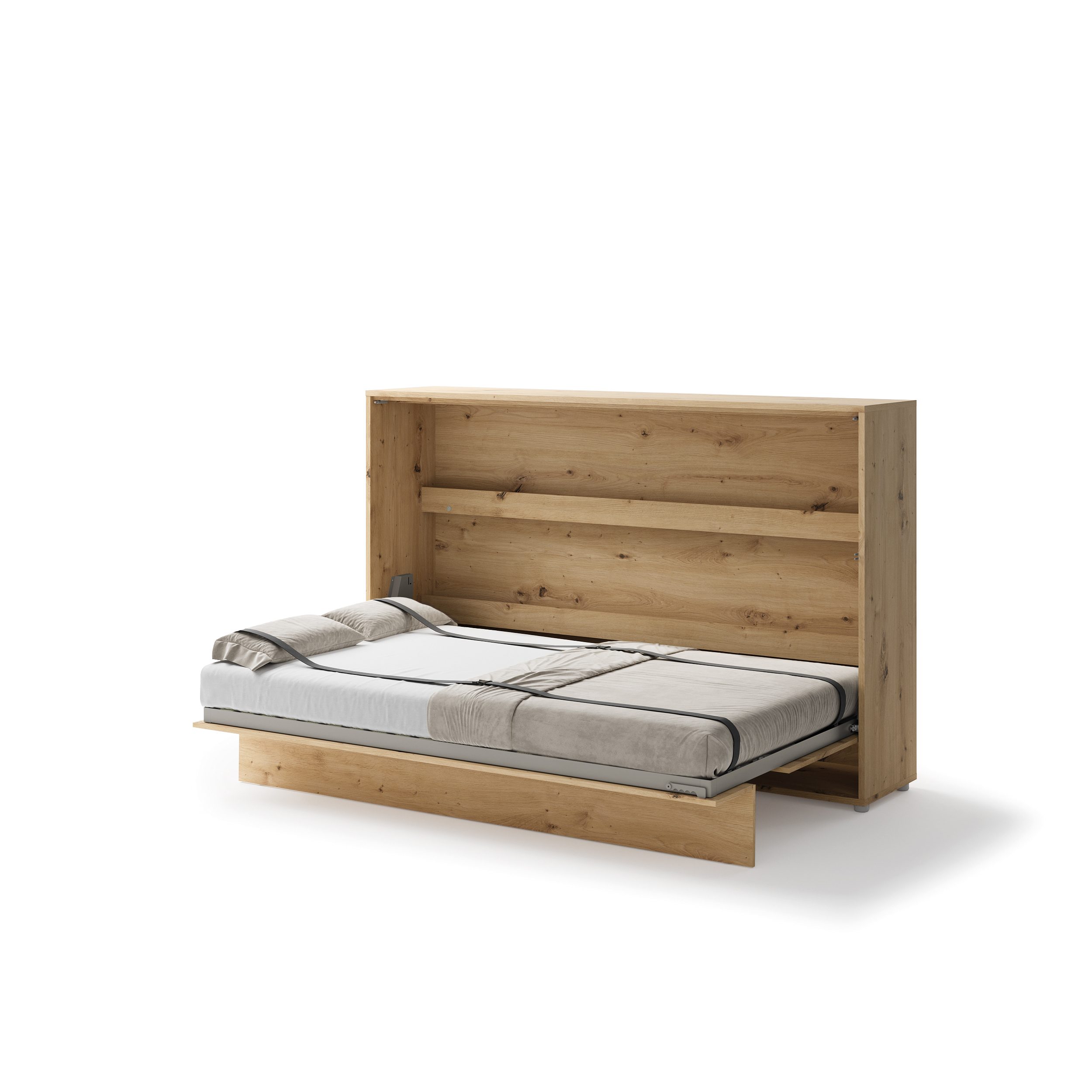 Lenart Bed Concept Horizontaal Opklapbed 120x200 - Eikenkleur - Afbeelding 8