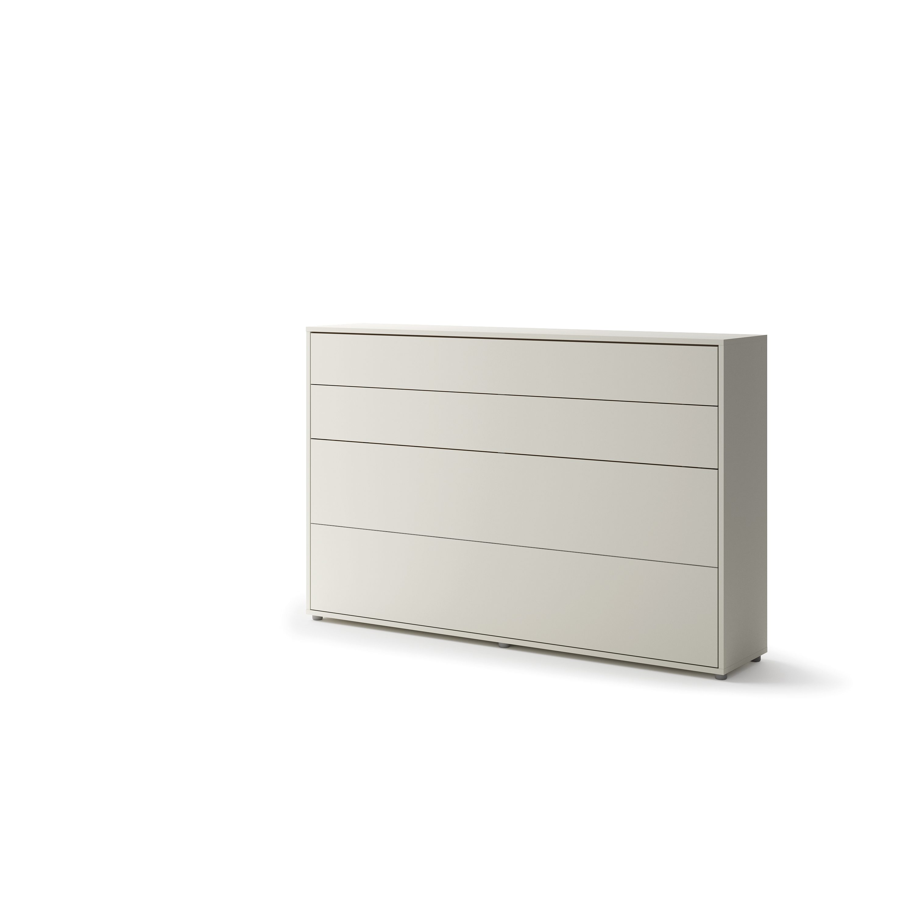 Lenart Bed Concept horizontaal opklapbed 120x200 cashmere ingeklapt