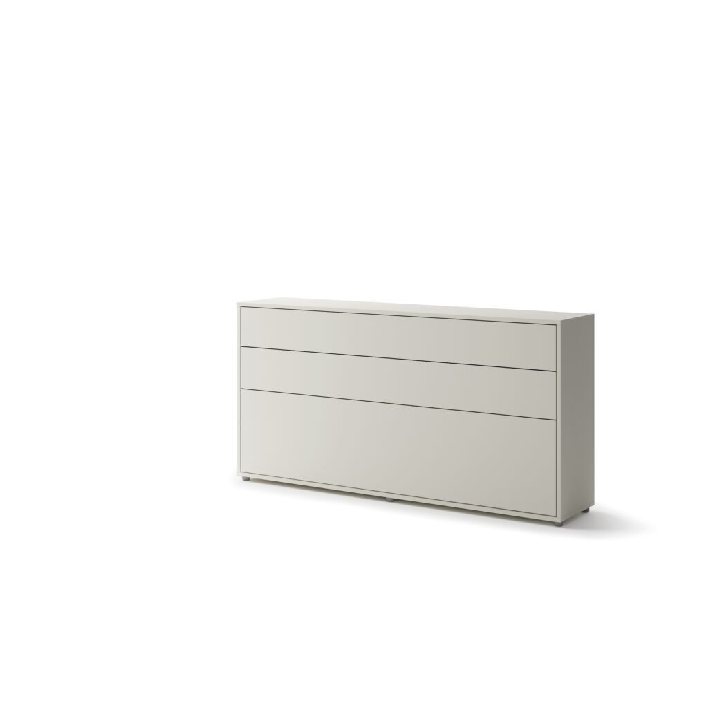 Lenart Bed Concept horizontaal opklapbed 90x200 cashmere ingeklapt