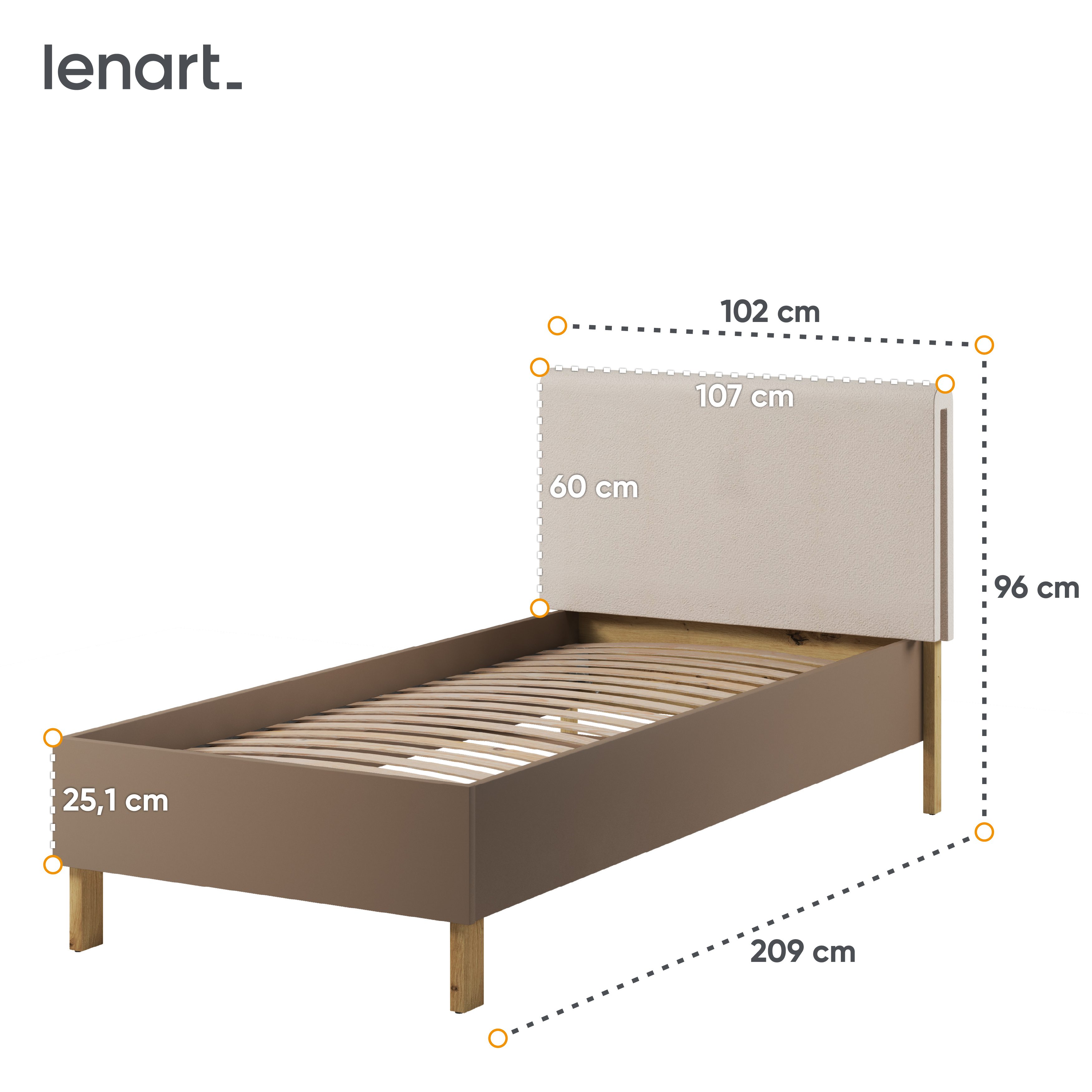 Lenart Lenny Complete Kinderkamer Set – Artisan Eiken / Beige / Truffel - Afbeelding 7