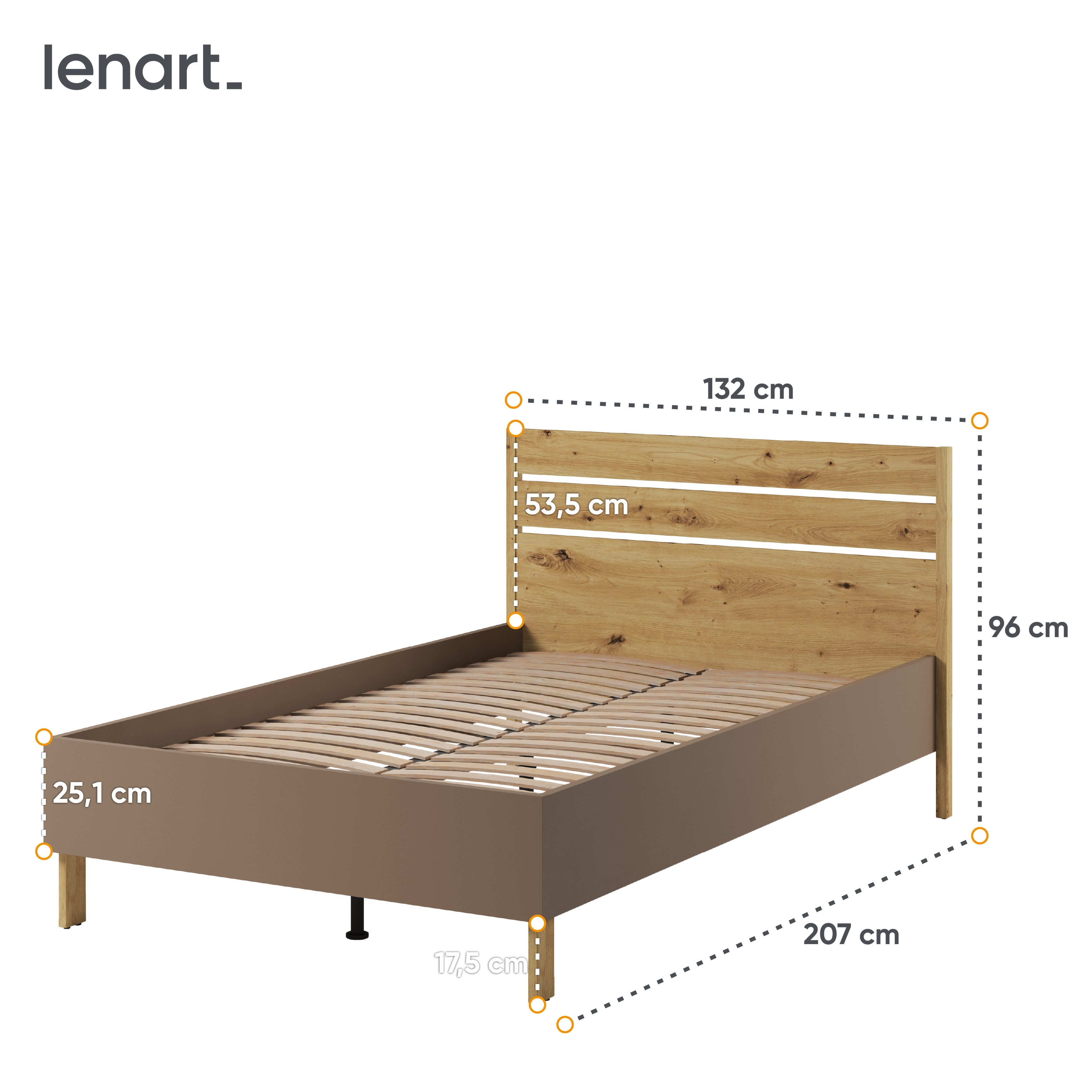 Lenart Lenny Complete Kinderkamer Set – Artisan Eiken / Beige / Truffel - Afbeelding 9