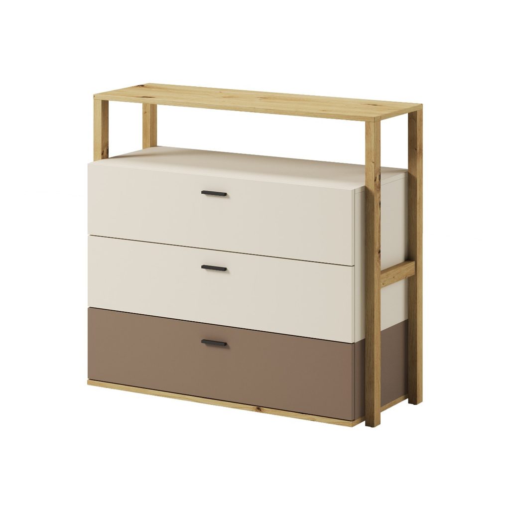 Lenart Lenny ladekast met diepe lades eiken truffel