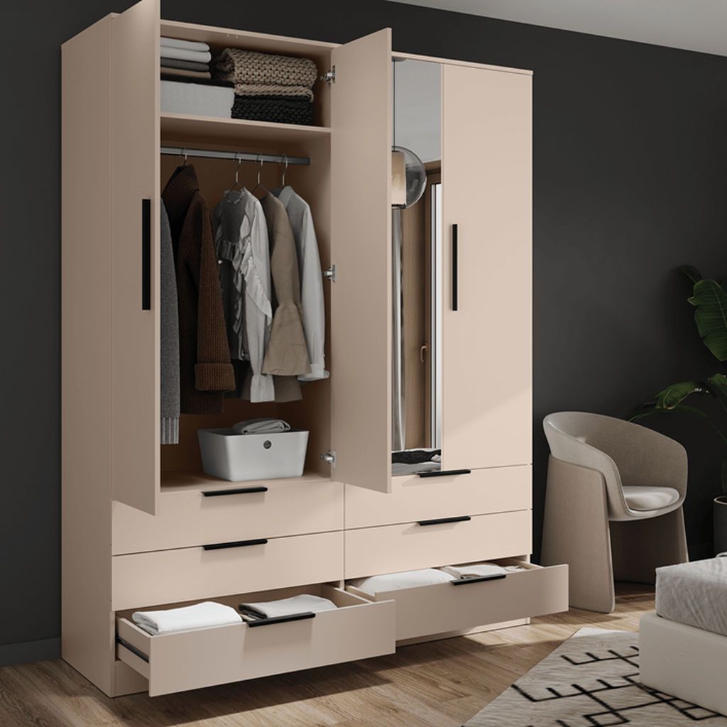 Lenart Avera Draaideurkast met Spiegel 170cm - Afbeelding 3