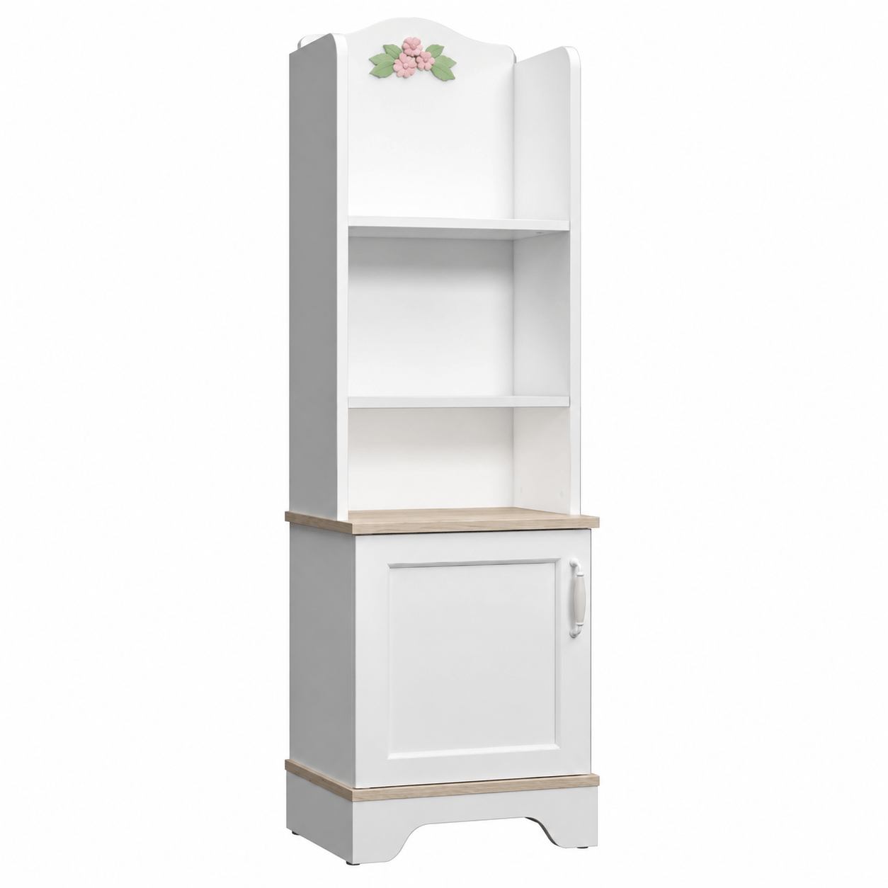 almila bianca boekenkast open vakken creme 47x38x173 cm