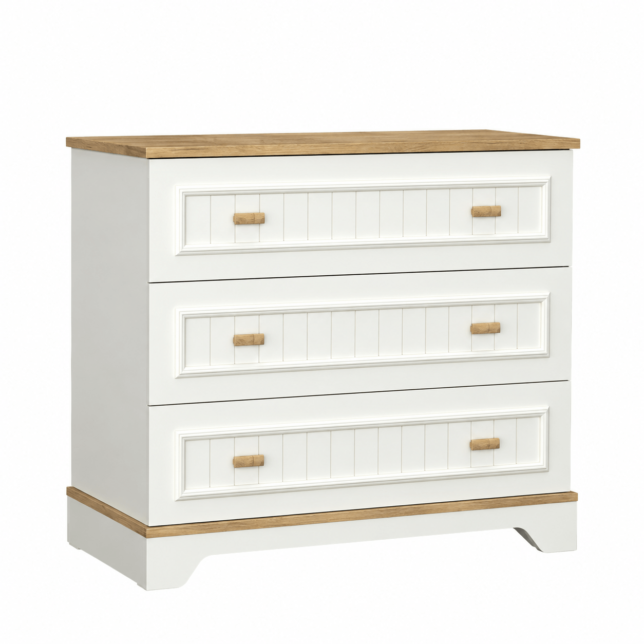 almila monte ladenkast commode creme eiken 92x46x87 cm