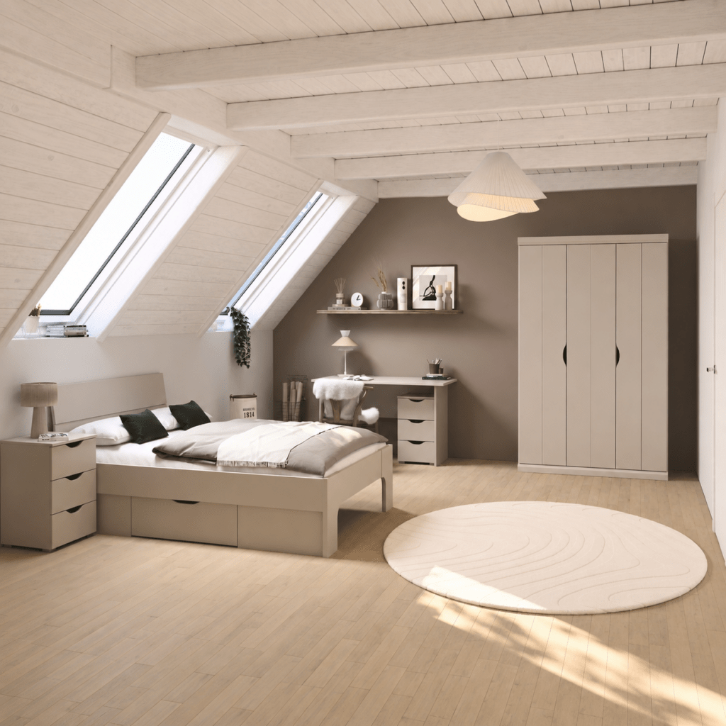 Rauch Frieda complete kinderkamer set champagne met bed kledingkast en bureau