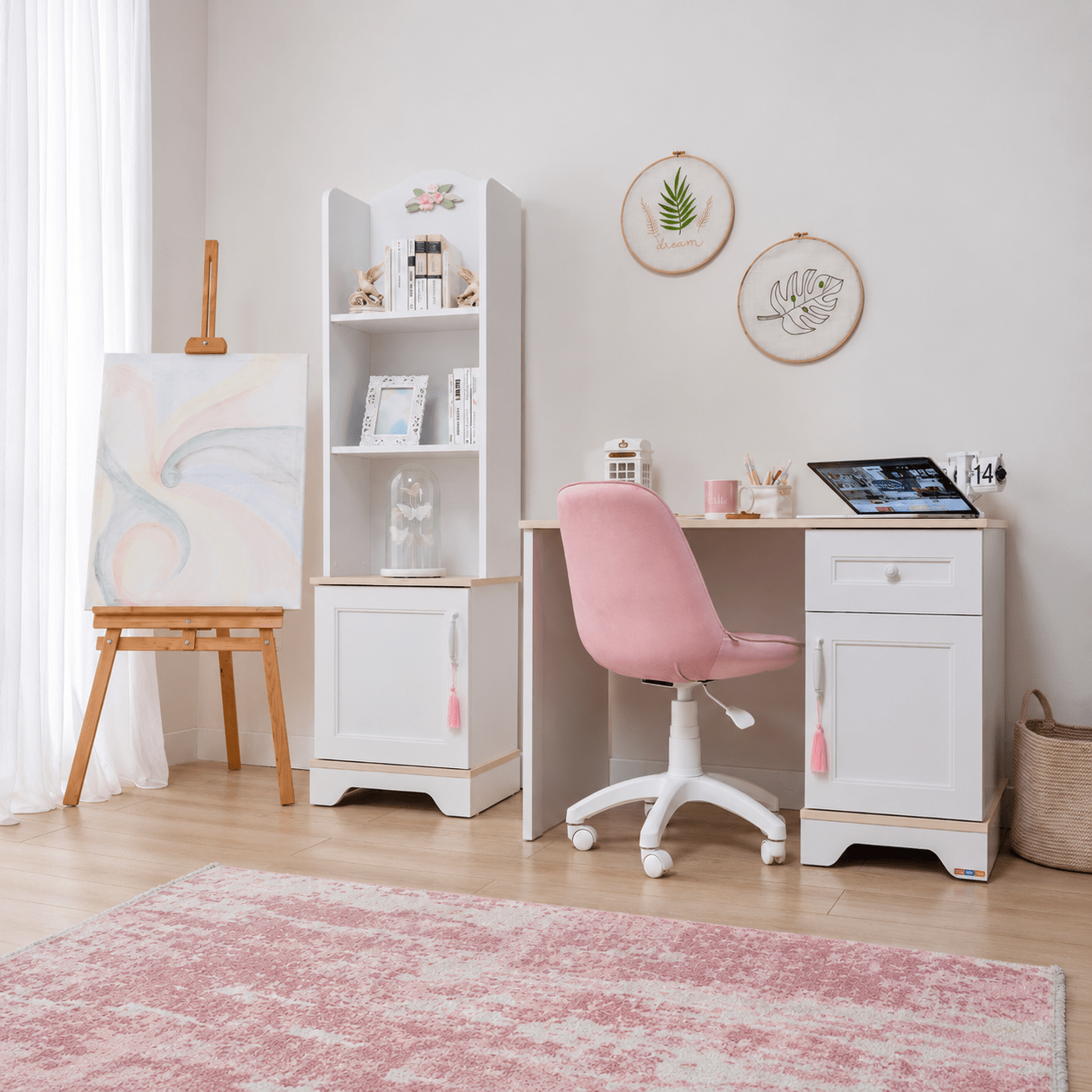 Almila Bianca Complete Kinderkamer Set Crème/Rose - Afbeelding 6