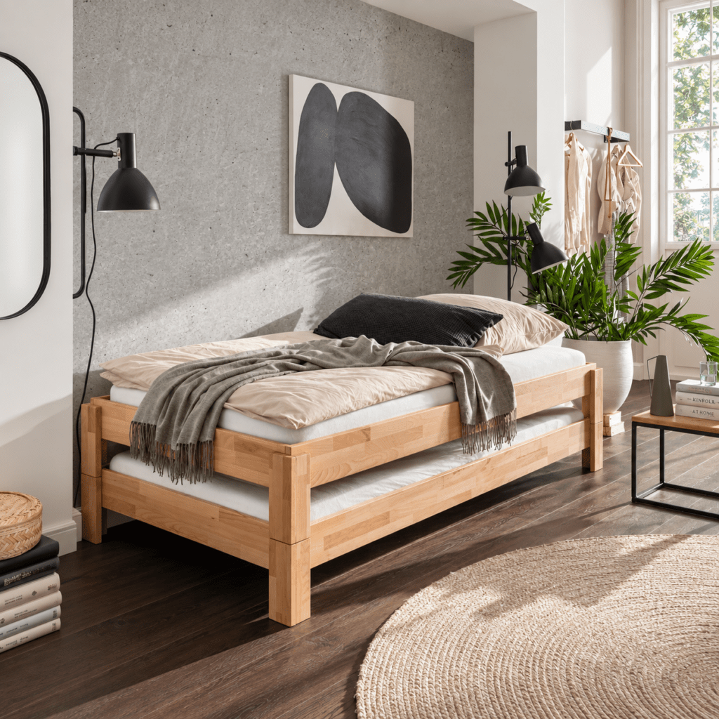 Infanskids ruimtebesparend opstapelbed denver ii in kinder- of logeerkamer
