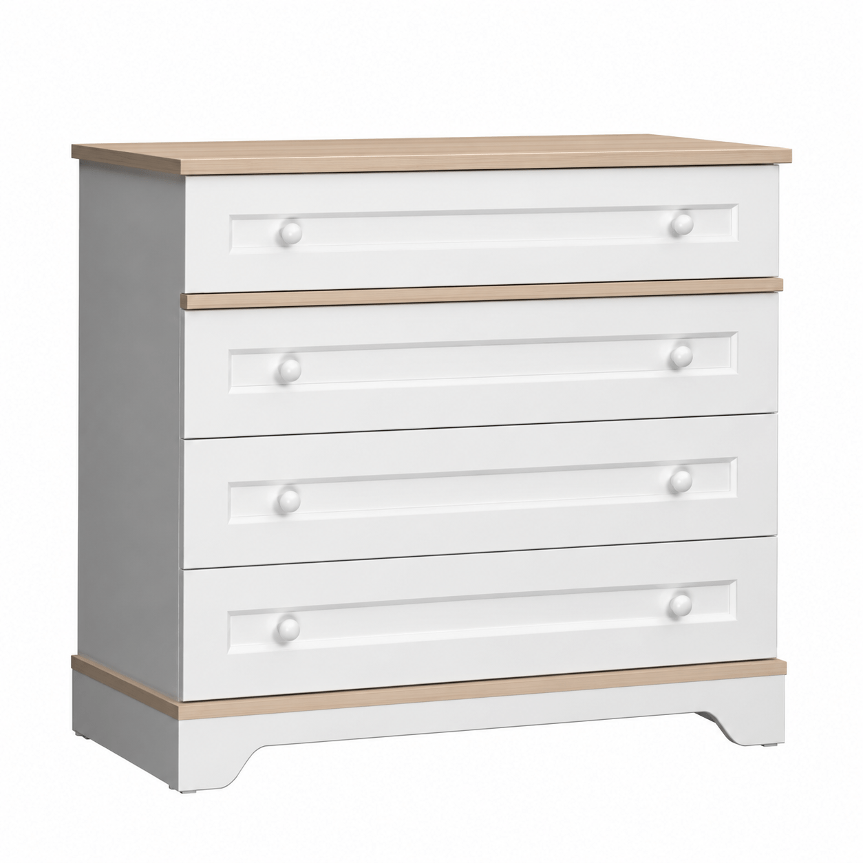 almila bianca ladenkast commode creme 92x47x89 cm