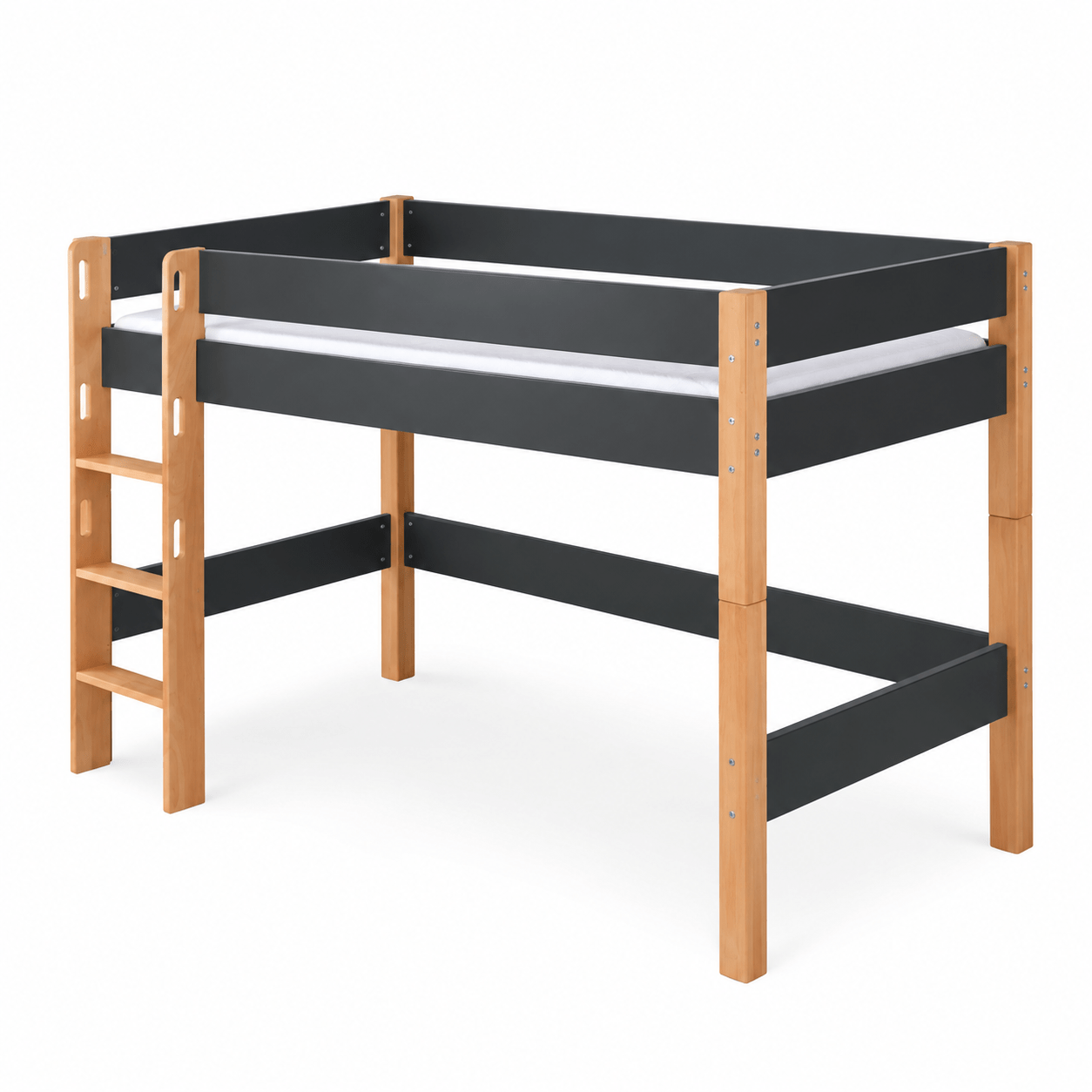 Infanskids Infanscolor Midislaper Complete Kinderkamer Set Antraciet/Beuken - Afbeelding 6