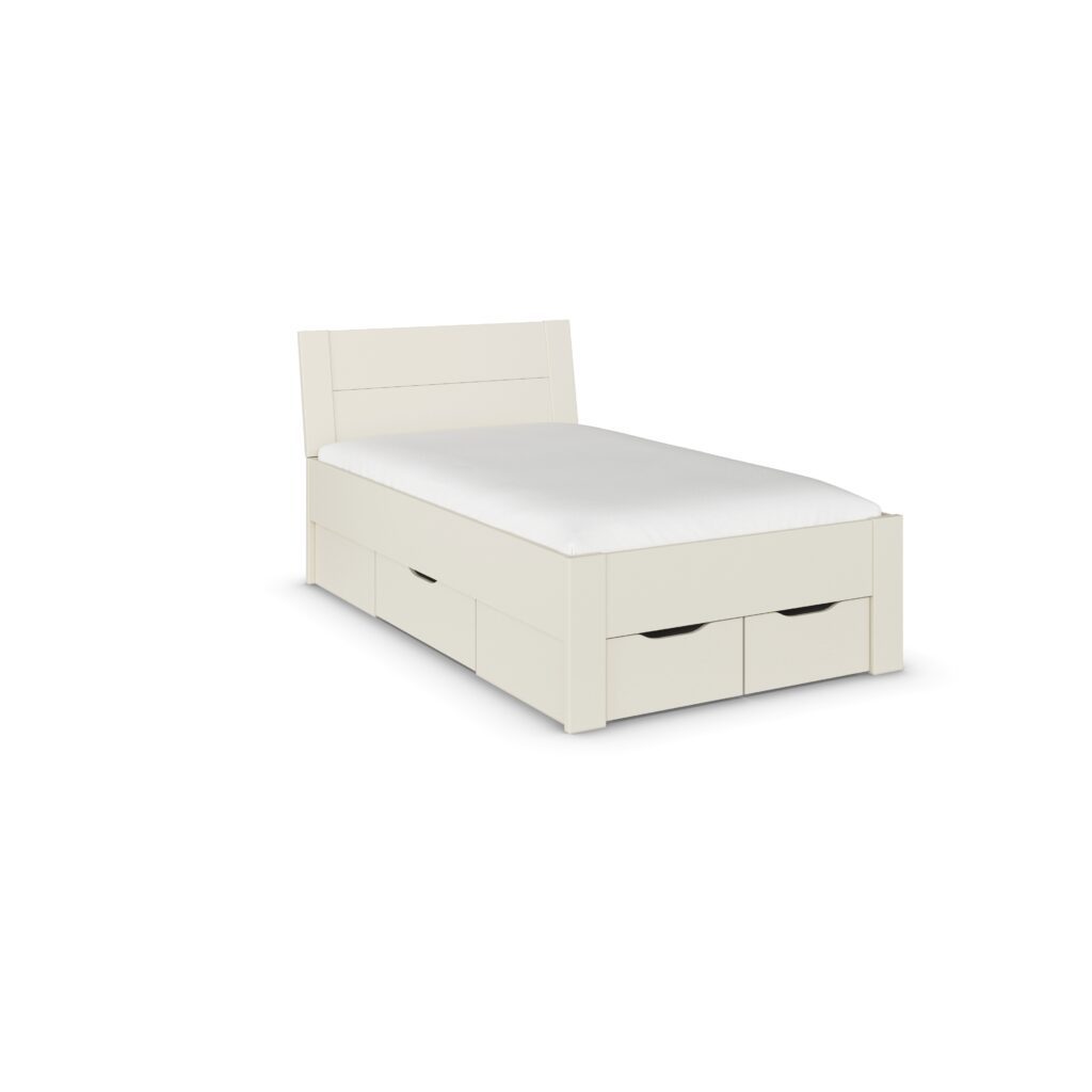Rauch Quadra-Spin twijfelaar opbergbed 120x200 met lade champagne
