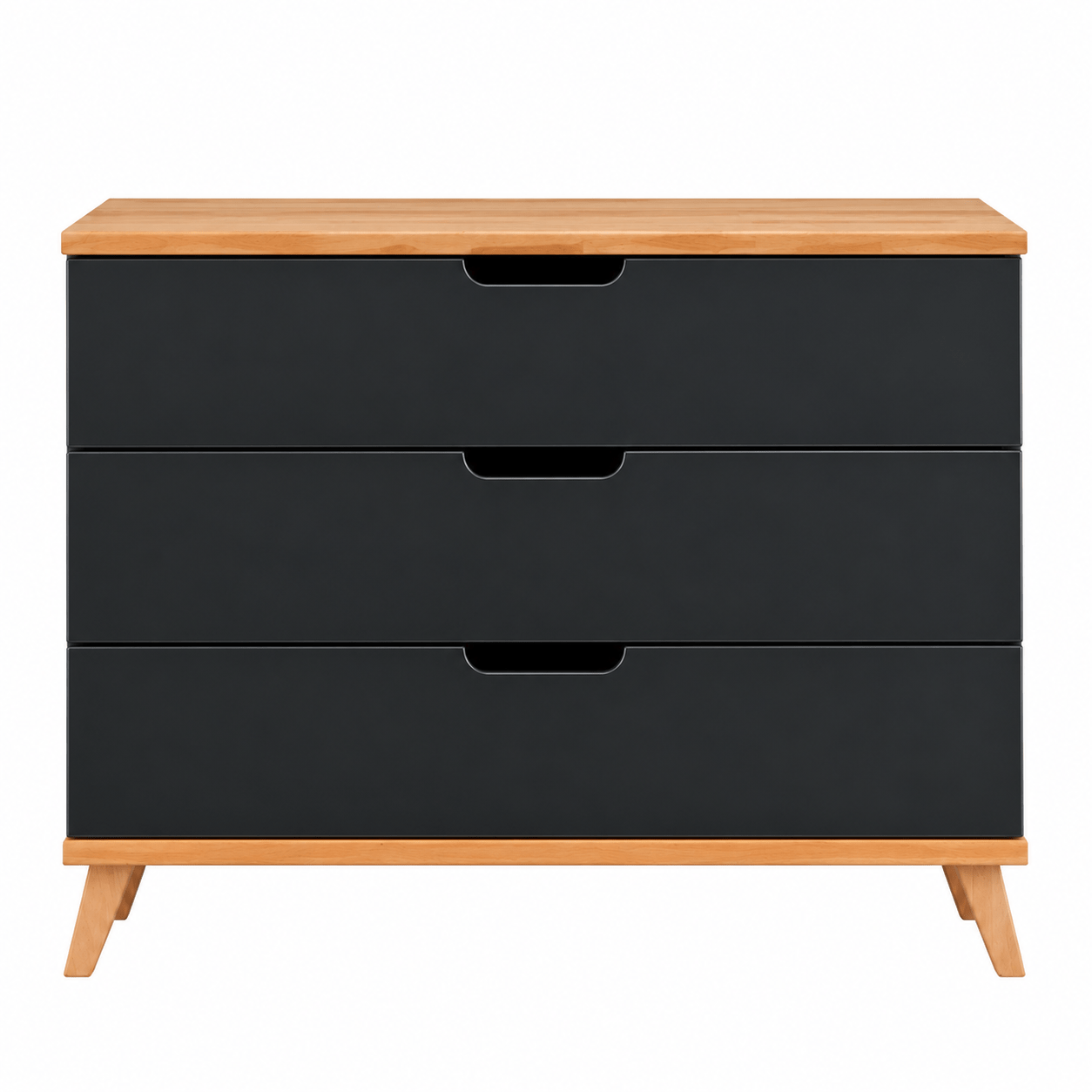 Infanskids Infanscolor 1-persoonsbed Complete Kinderkamer Set Antraciet/Beuken - Afbeelding 10