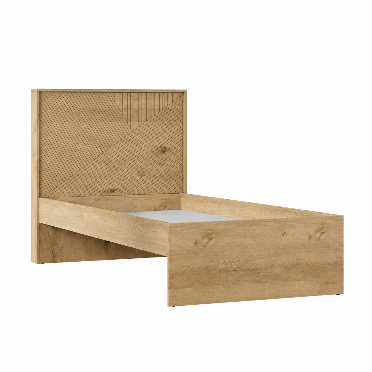 almila origami ledikant 90x200 cm eiken 102x215x115 cm