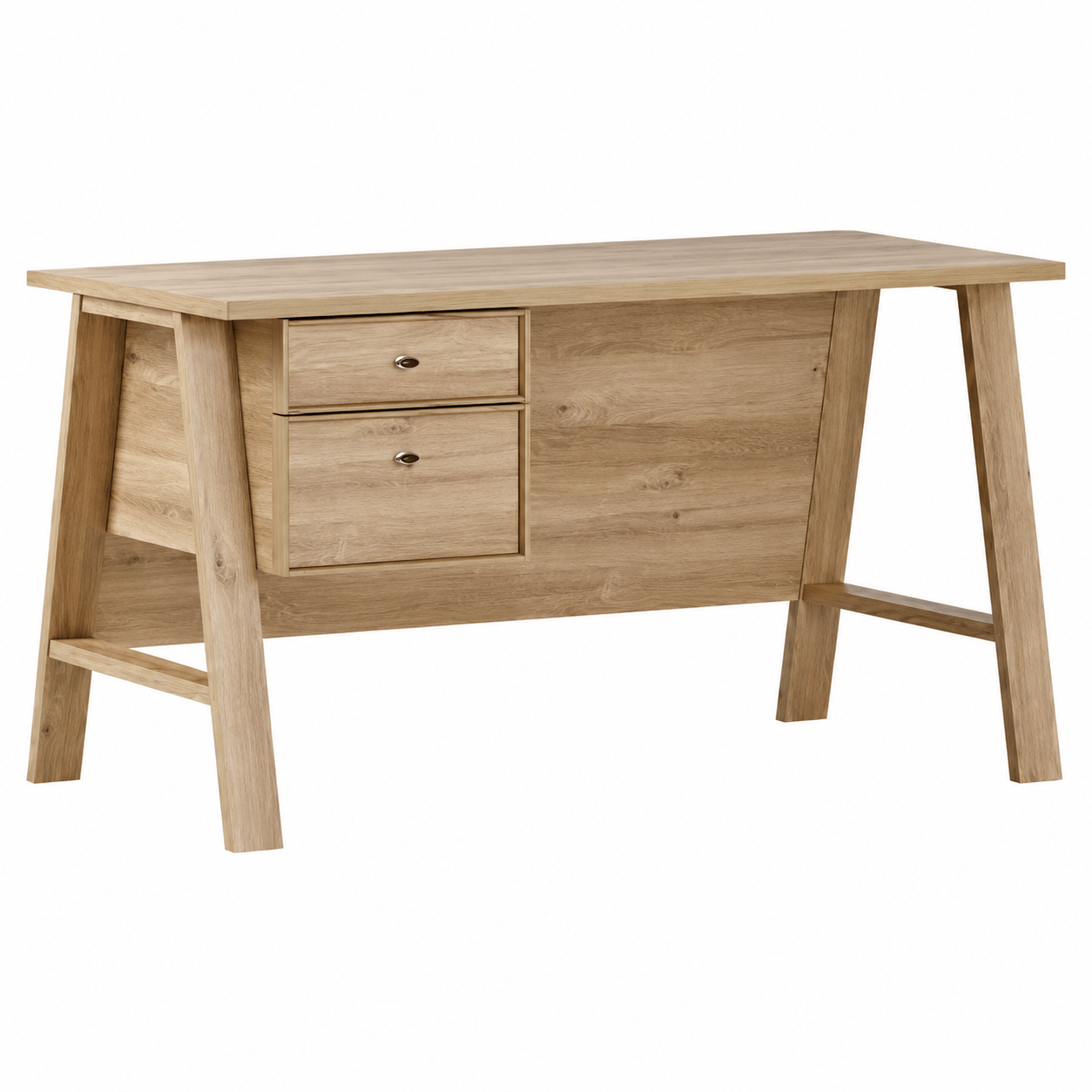almila origami bureau eiken studeerhoek 138x65x76 cm