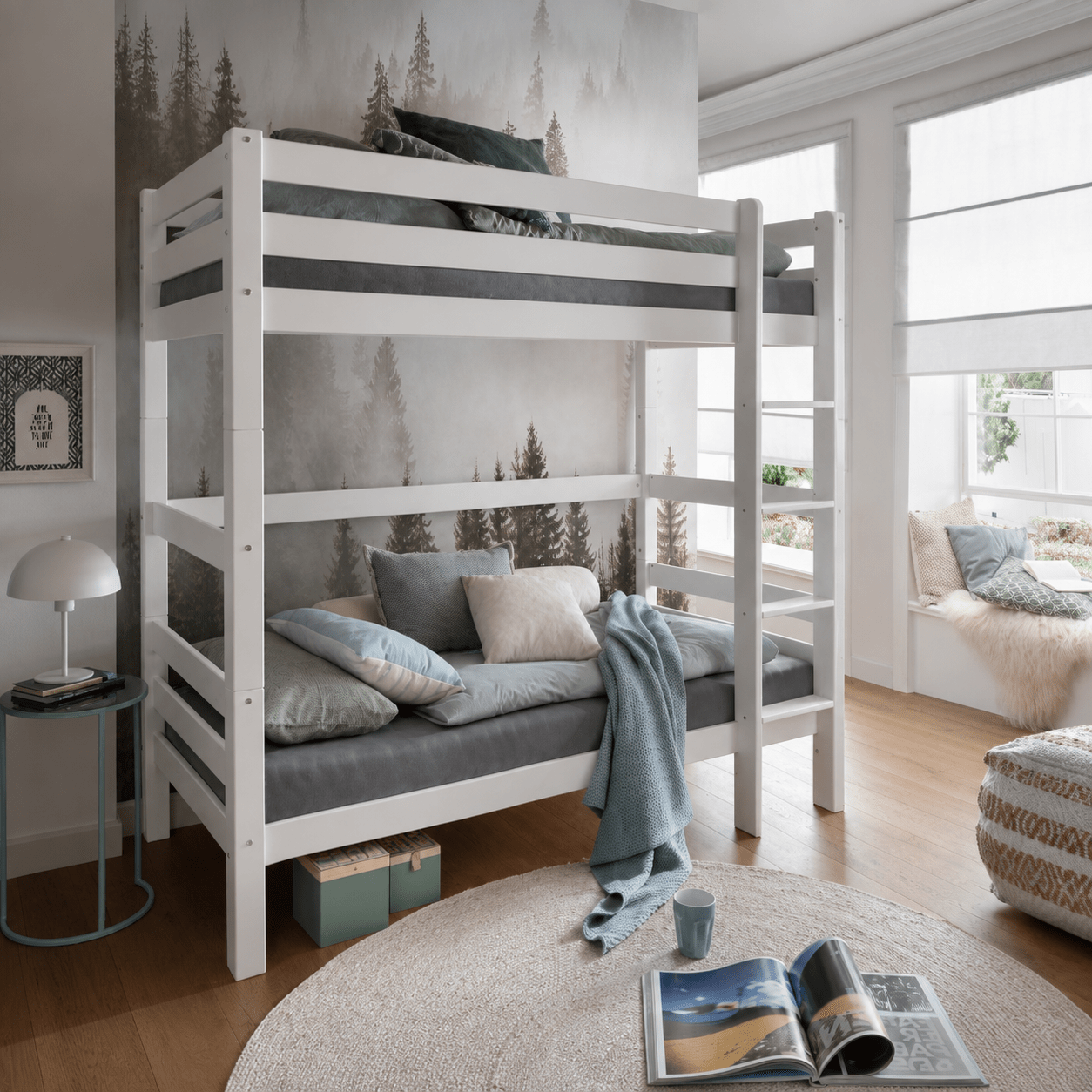 Infanskids Pino Stapelbed XL 90x200 Wit - Afbeelding 2