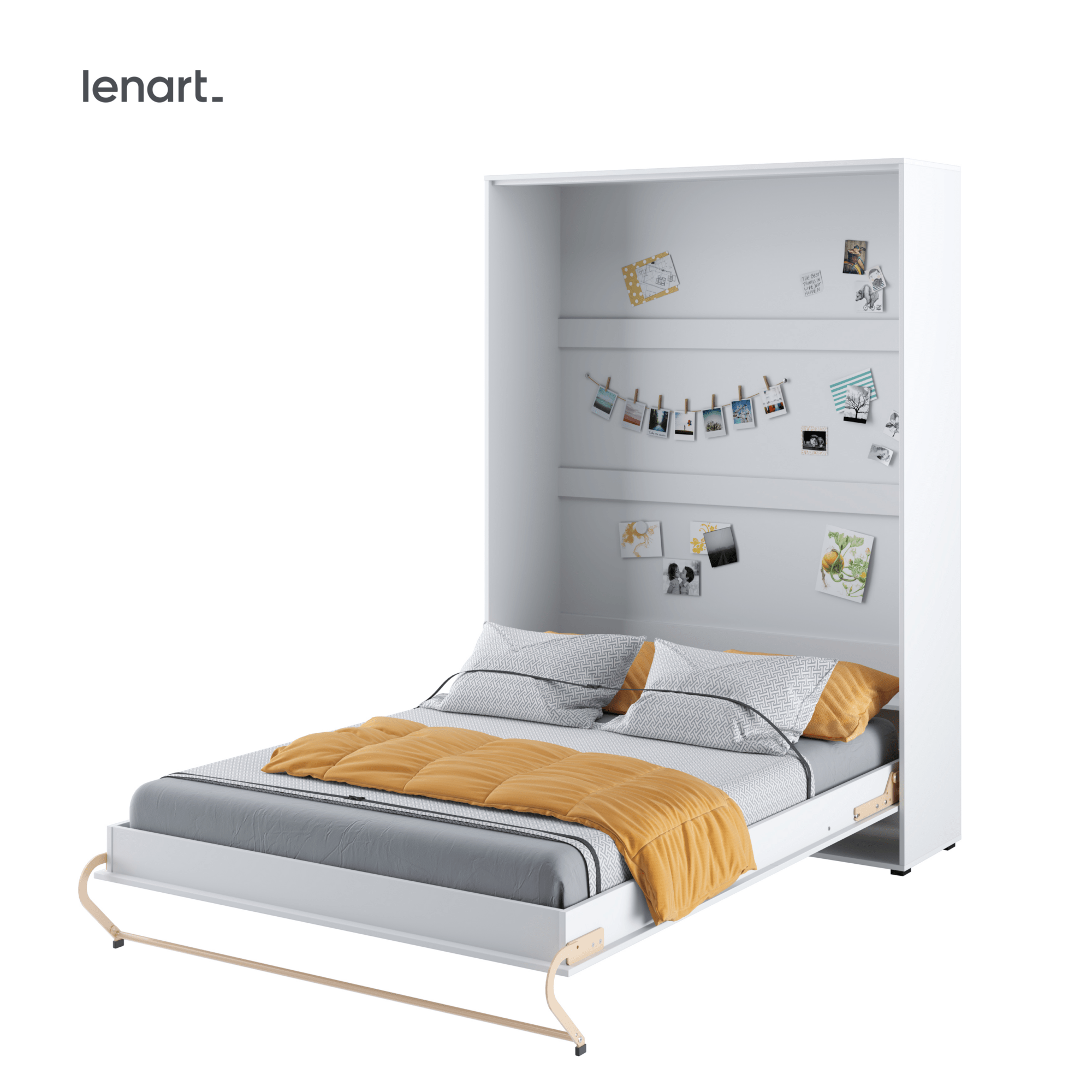 Lenart Bed Concept Pro Verticaal Opklapbed 140x200 - Wit