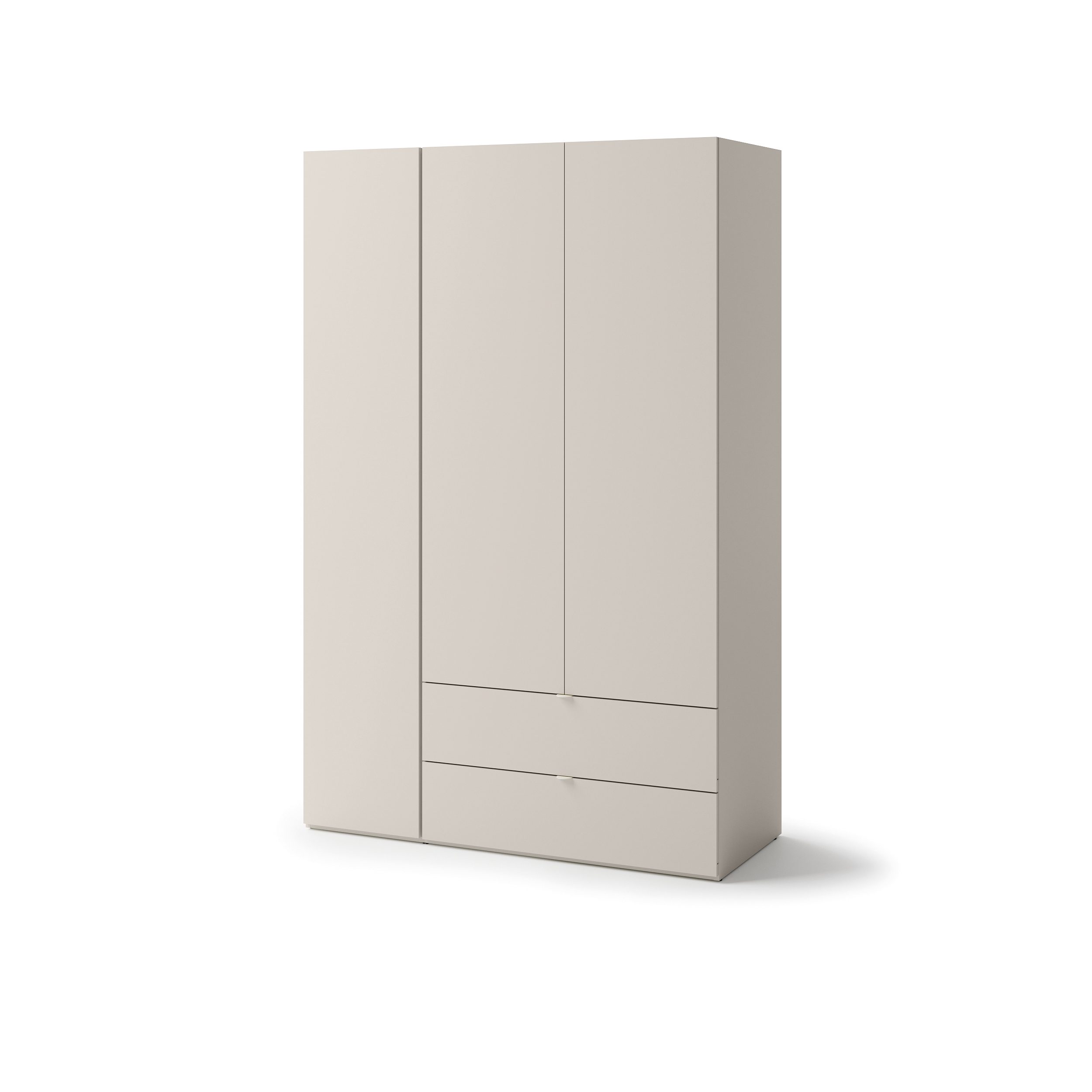 lenart sigma 3 deurskast kasjmier licht eik truffel 130x55x130 cm