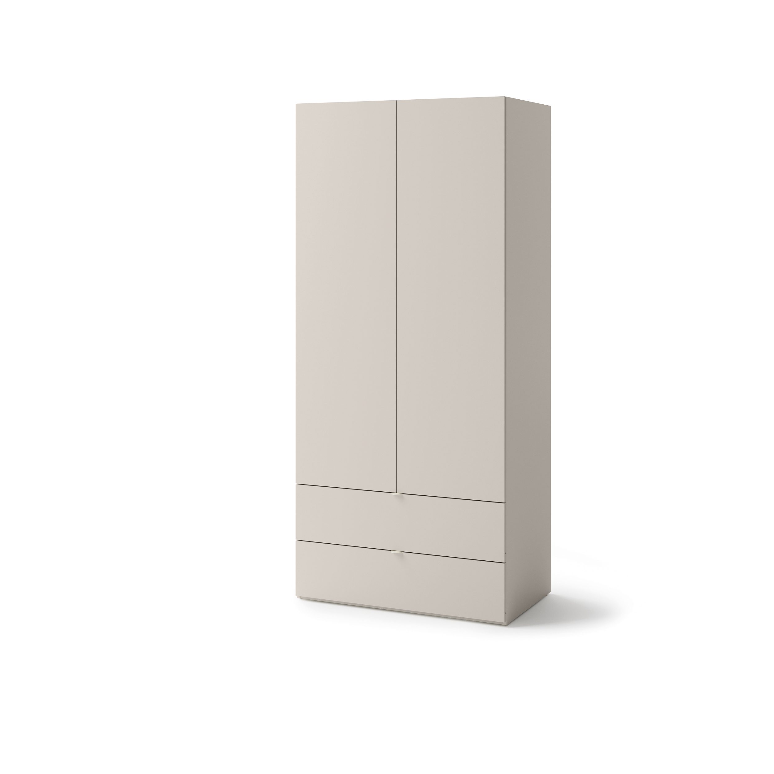 lenart sigma 2 deurskast kledingkast kasjmier licht eik truffel 90x55x201 cm
