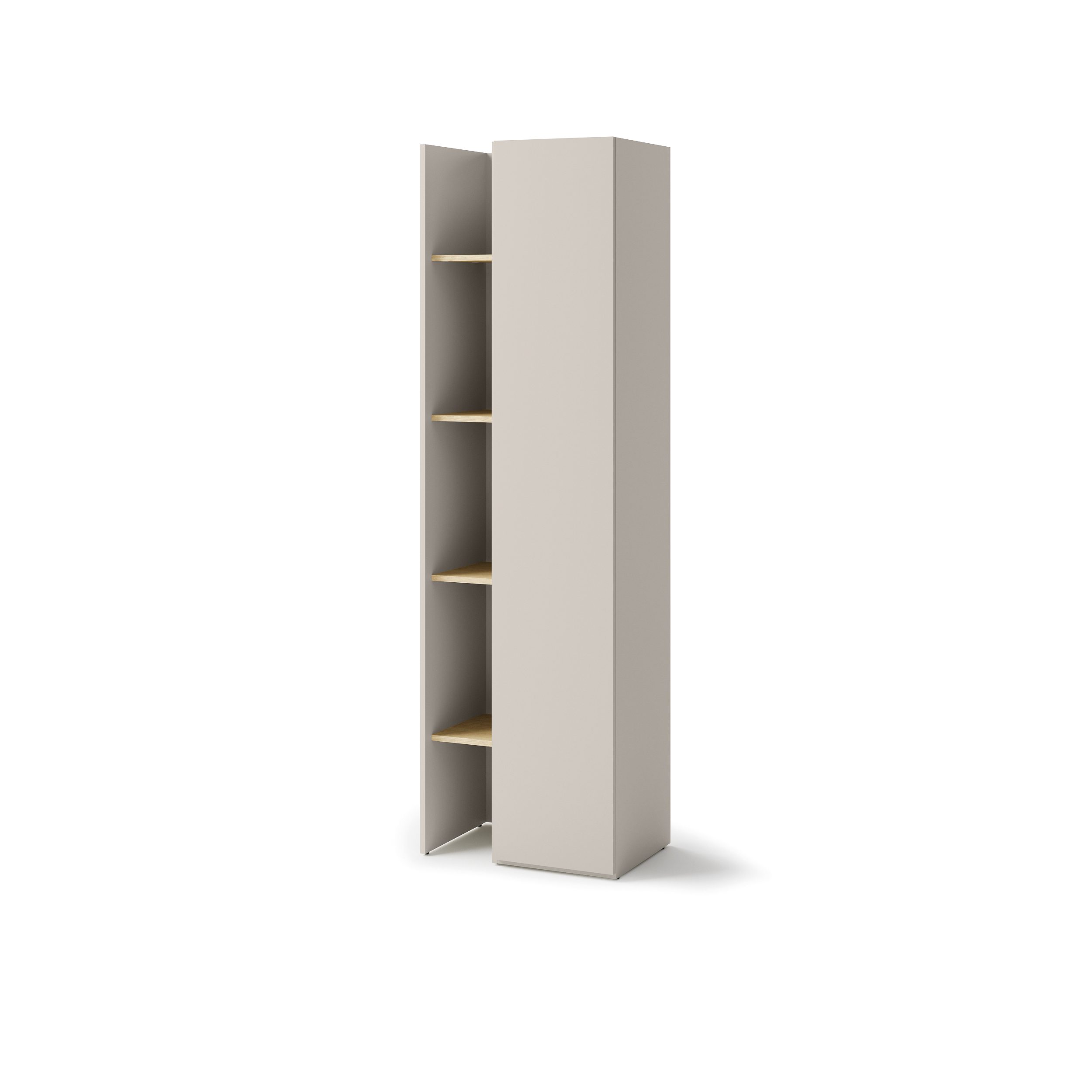 lenart sigma 1 deurskast kasjmier licht eik truffel 60x42x201 cm