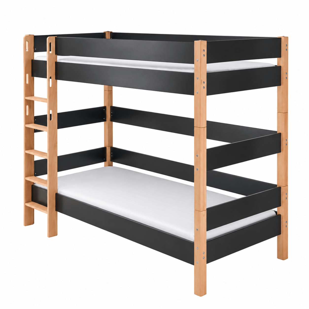 Infanskids Infanscolor Stapelbed Antraciet/Beuken 90x200cm - Afbeelding 11