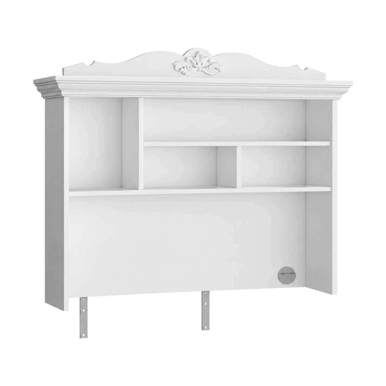 almila lora bureau opzet wandkast wit 122x31x99 cm