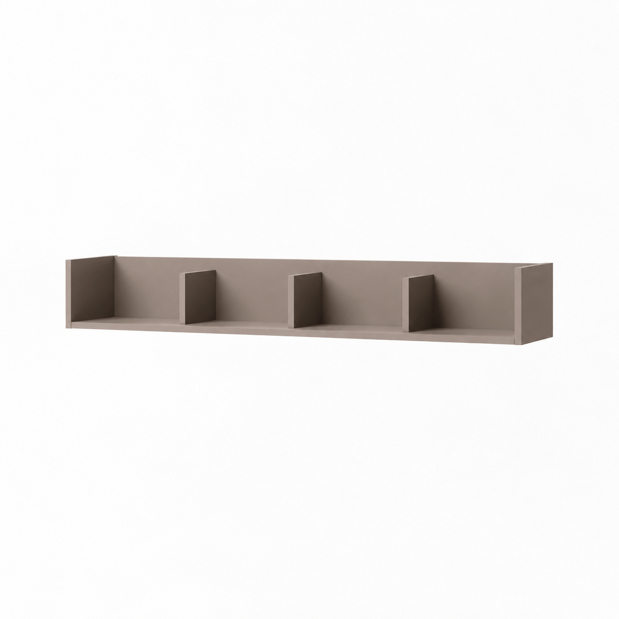 lenart sigma boekenplank 2 stuks kasjmier licht eik truffel 129x22x18 cm