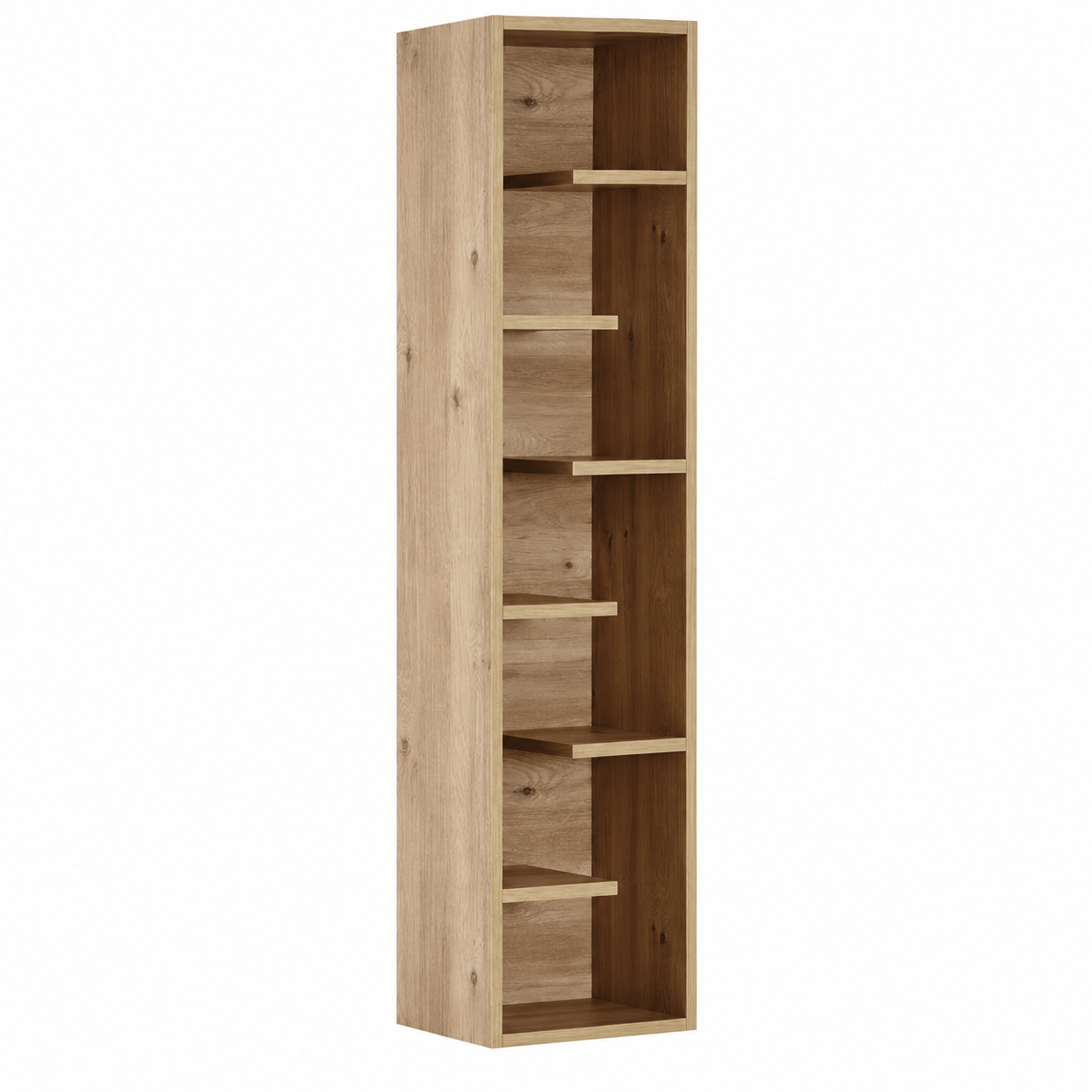 almila origami boekenkast eiken 45x32x185 cm
