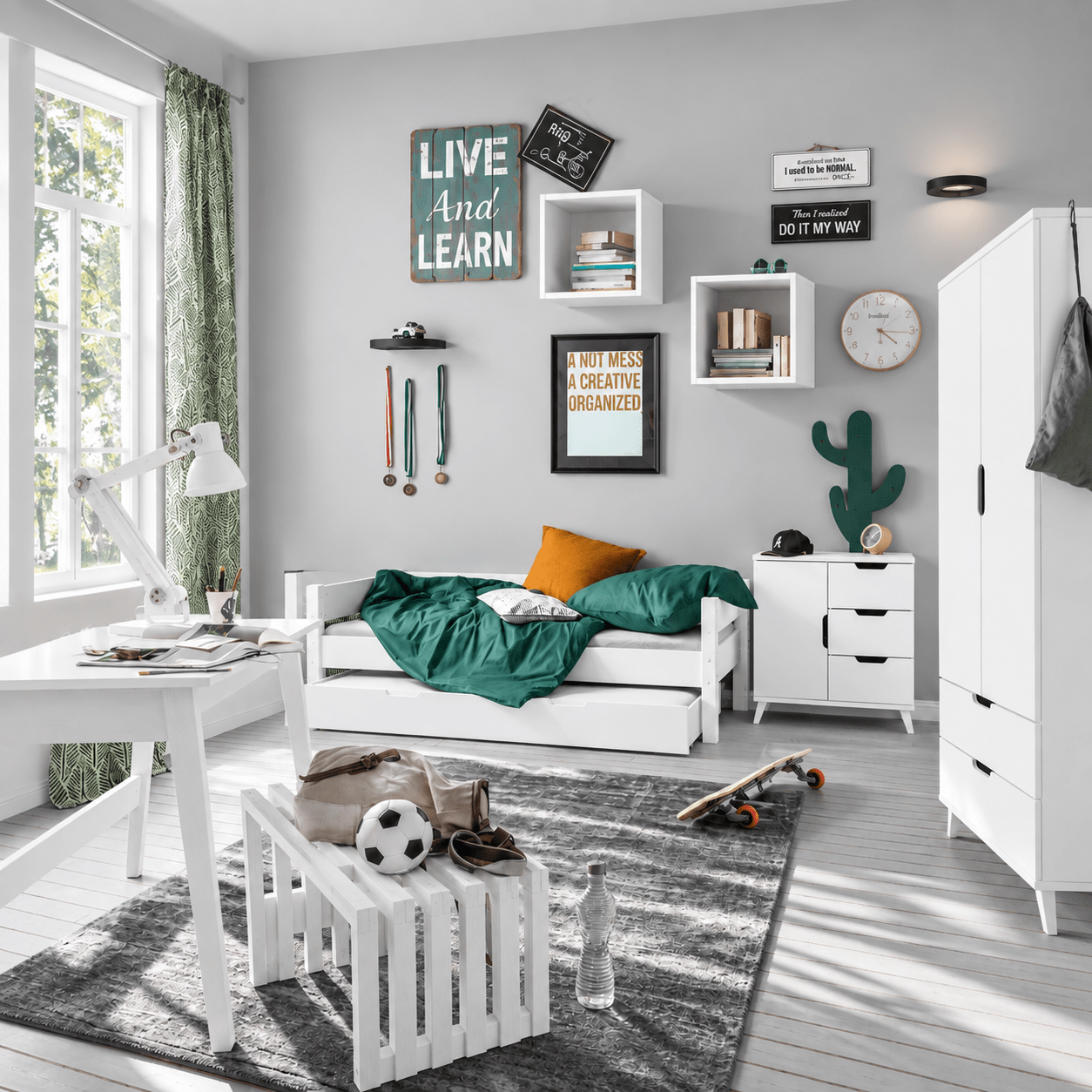 infanscolor kajuitbed complete kinderkamer set wit in ingerichte kinderslaapkamer
