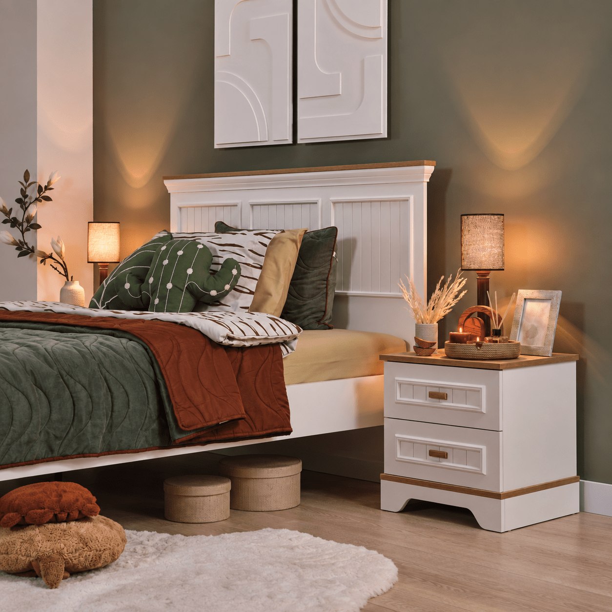 Almila Monte Complete Kinderkamer Set Crème/Eiken - Afbeelding 3