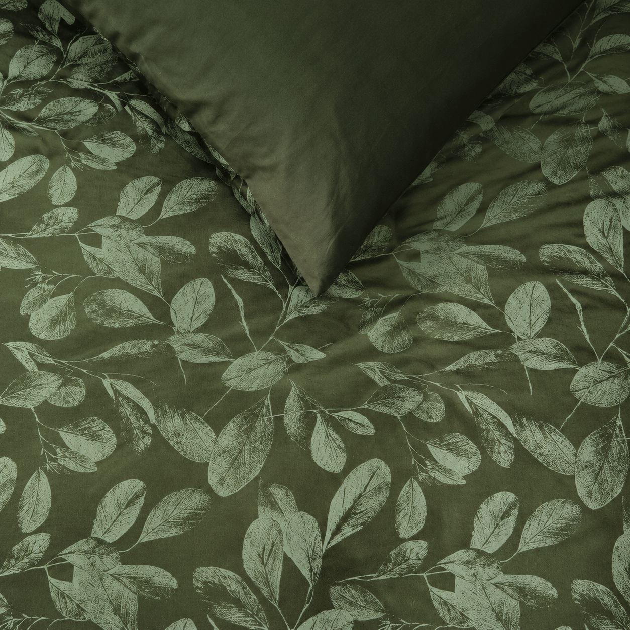 Rivièra Maison Sanu Dekbedovertrek - Olive Green - Afbeelding 3