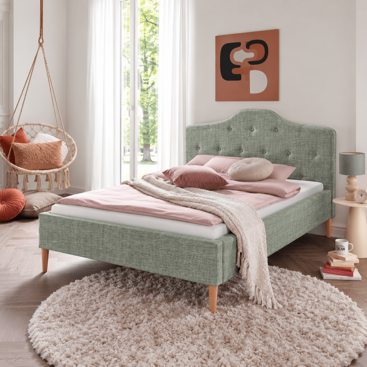Infanskids Gestoffeerd Bed Lisa - Afbeelding 7