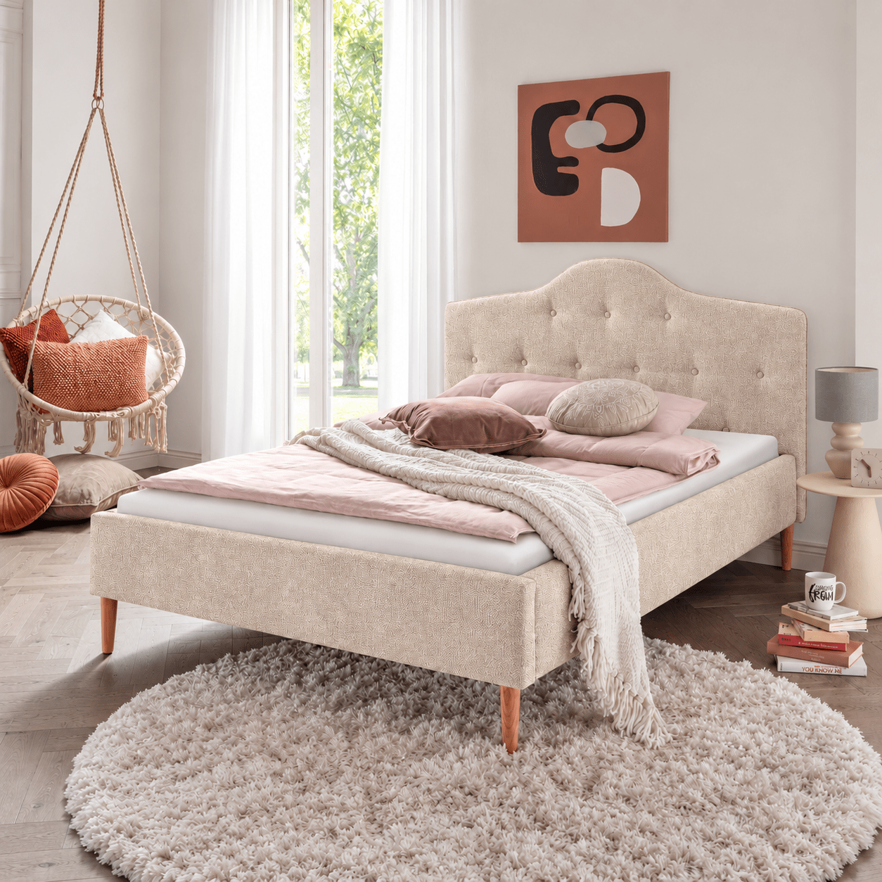 Infanskids Gestoffeerd Bed Lisa - Afbeelding 5