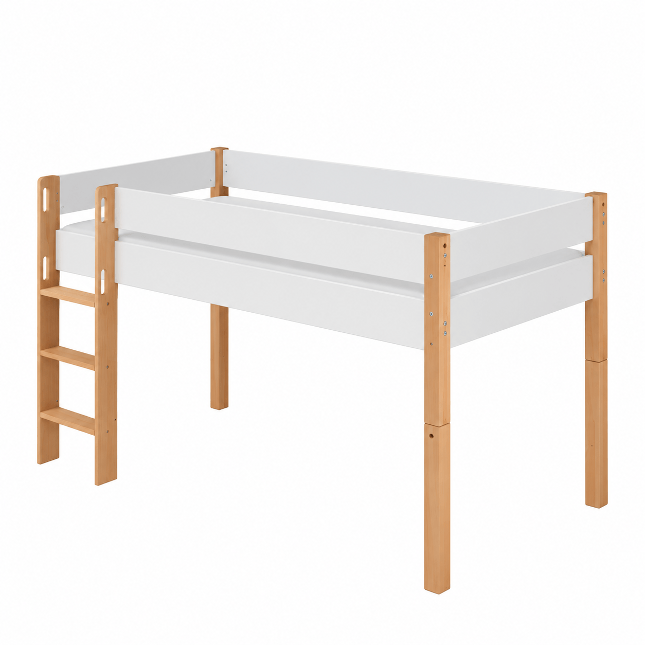 Infanskids Infanscolor Halfhoogslaper Complete Kinderkamer Set Wit/Beuken - Afbeelding 5