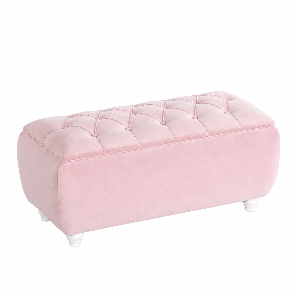 almila bianca gestoffeerde bank rose hocker 91x43x32 cm