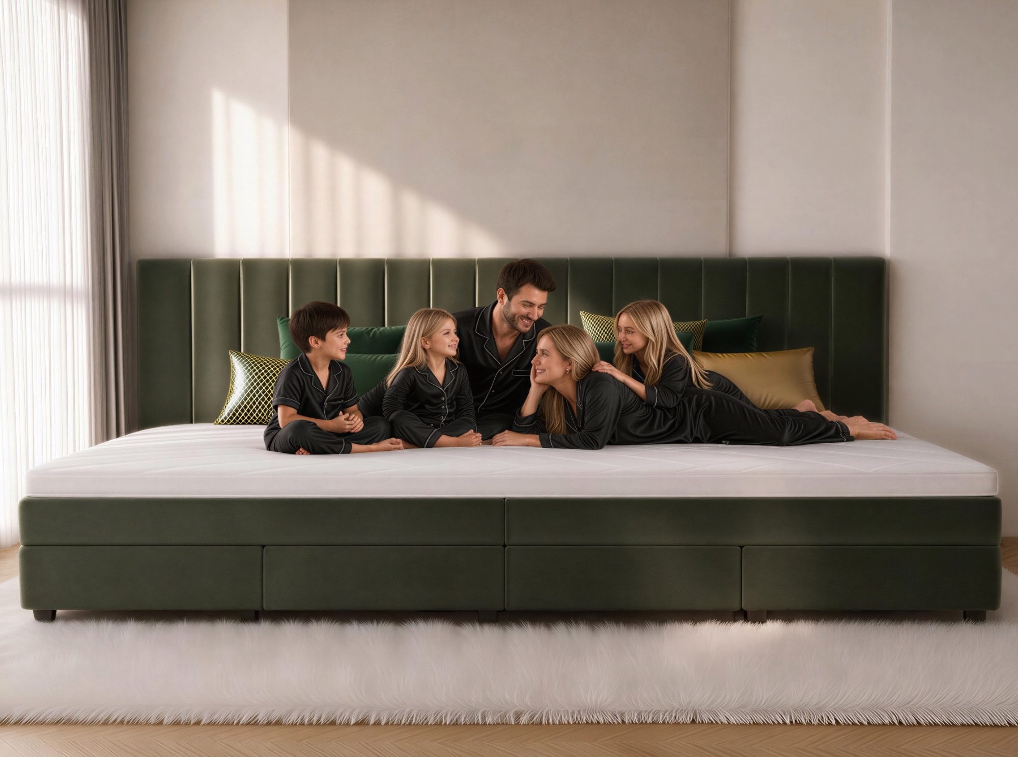Van Schaik Napoli XXXL extra brede familieboxspring
