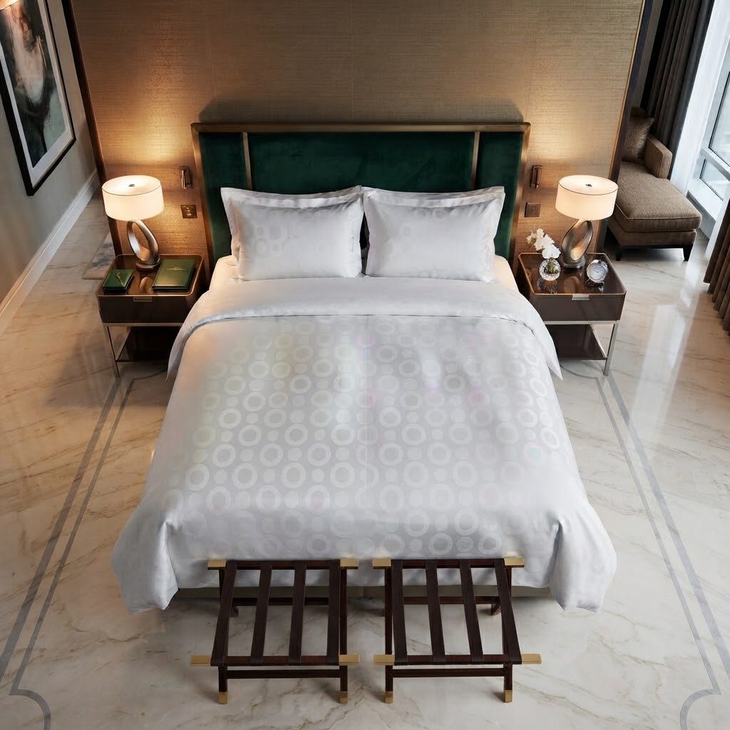 MOOOI Lucky Os Hotel Quality Dekbedovertrek - Wit - Afbeelding 2