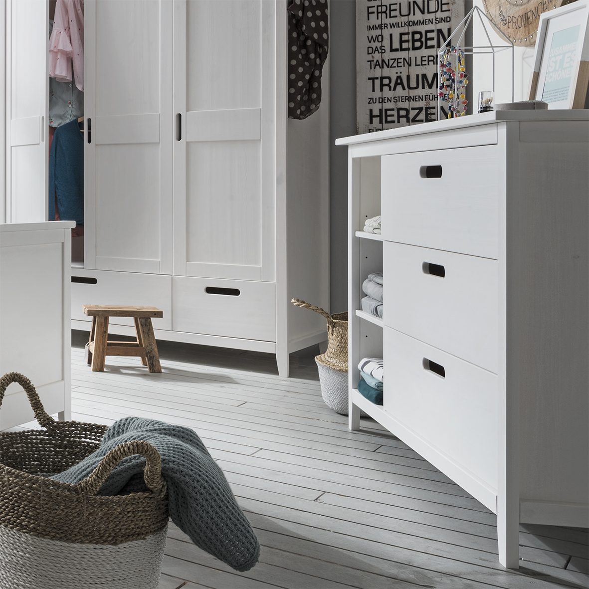 Infanskids Solvita Complete Babykamer Set Wit - Afbeelding 7