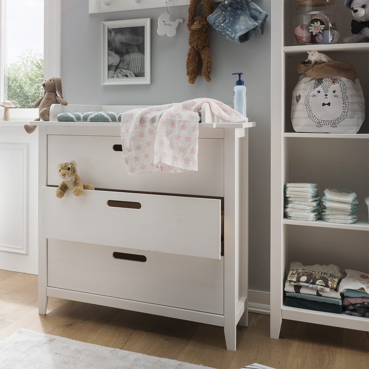 Infanskids Solvita Complete Babykamer Set Wit - Afbeelding 8