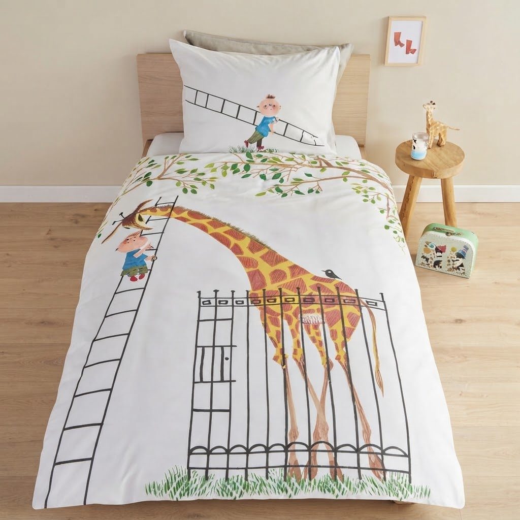 Beddinghouse x Fiep Amsterdam Giraf dekbedovertrek - Multi - Afbeelding 3